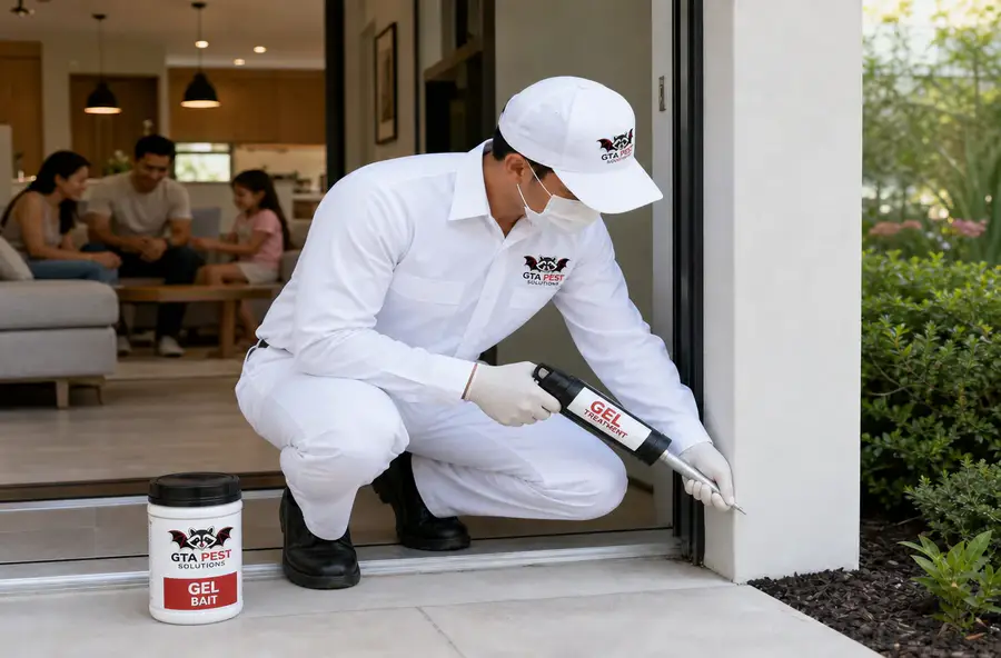 Targeted spider treatment around a residential property