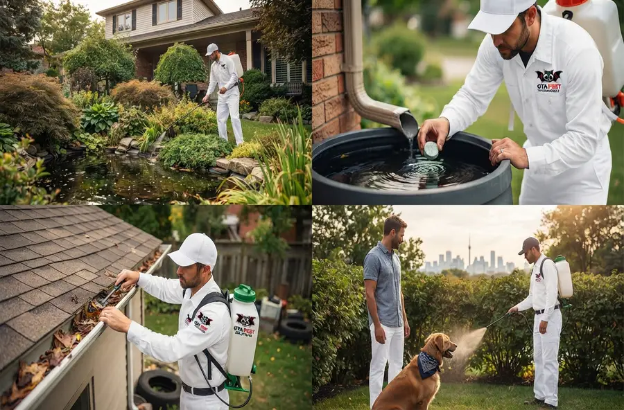 Professional mosquito control treatment and property inspection in Toronto